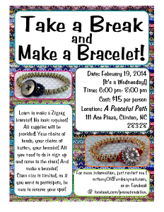 Take a break and make a bracelet!